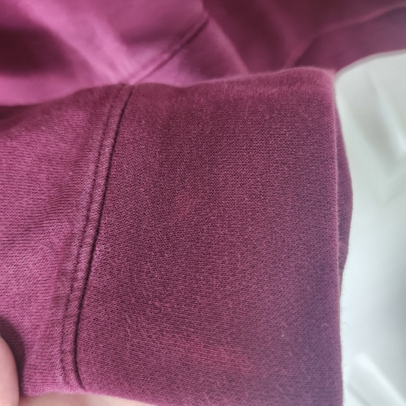 Under Armor Hoodie Men M Hustle Burgundy Fleece Pull Over Casual Warm Y2K Winter - Picture 12 of 16